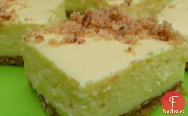 Barras de Tarta de Queso con Limón