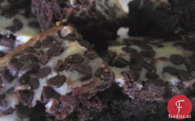 Brownies de Pastel de Queso Jaspeado
