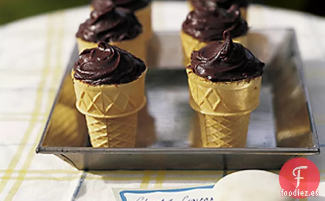 Conos de Cupcake de Chocolate