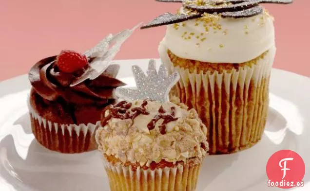 Cupcake de Estrella de Rock con Frambuesa y Vodka de Chocolate