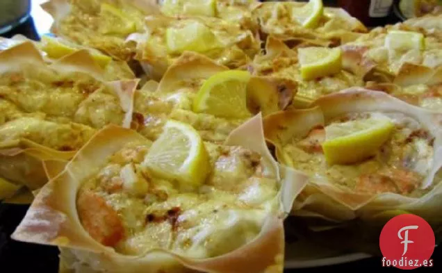 Magdalenas de Lasaña Con Mariscos
