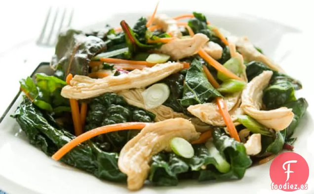 Pollo Y Verduras De Soja Y Jengibre