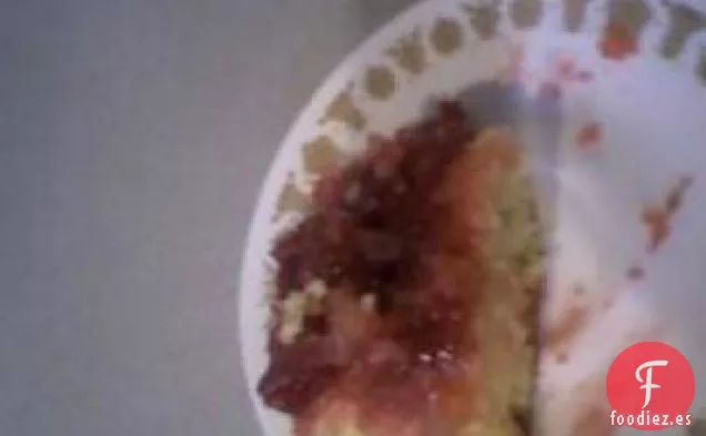 Pastel de Ruibarbo Con una Mezcla