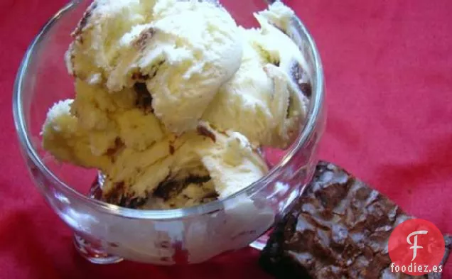 Helado de Masa de Pastel de Vainilla