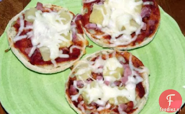 Muffins de Pizza de Jamón y Piña