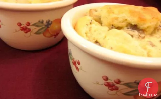 Soufflé de Champiñones y Ajo