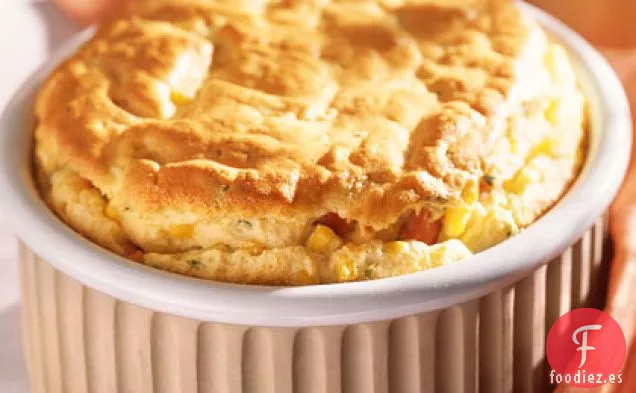 Soufflé de Jamón, Maíz y Queso