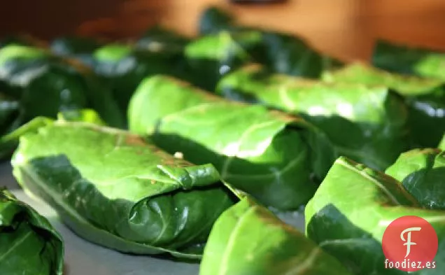 Rollitos De Arroz De Lentejas De Oriente Medio Con Salsa Tahini De Limón