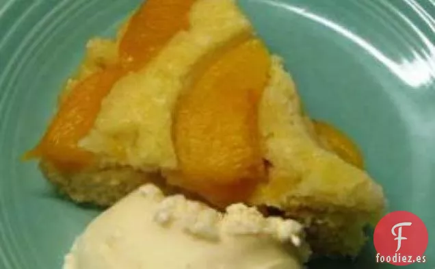 Pastel Invertido de Melocotón Bajo En Grasa