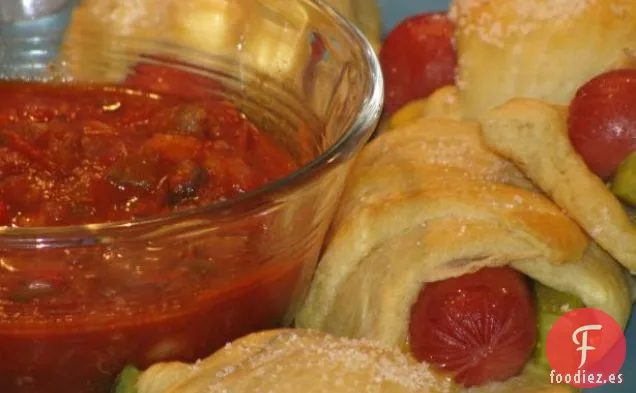 Sándwich de Croissant De Carne Rebanada de Cebolla Francesa