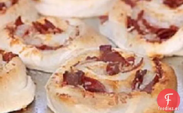 Molinillos de Tocino y Queso Cheddar