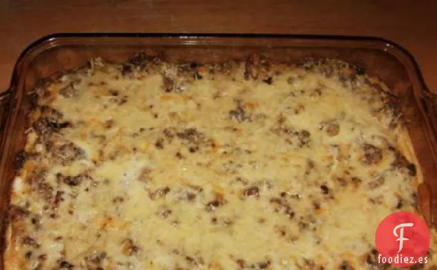 Cazuela de Brunch de Salchichas de Corteza Creciente