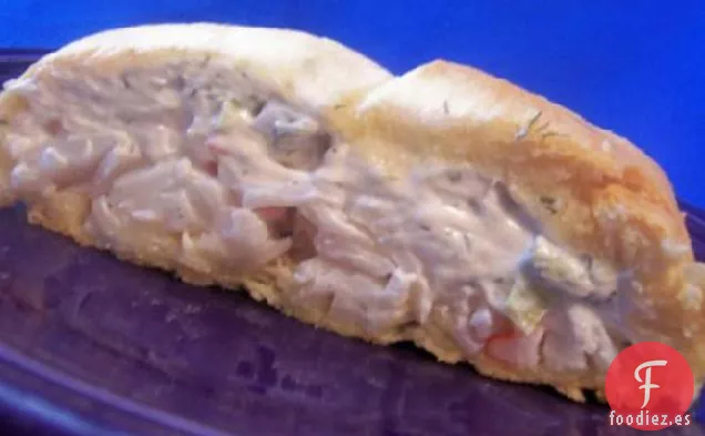 Horneado de Carne de Cangrejo y Queso Crema