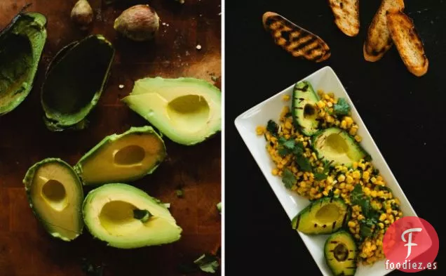 Ensalada De Aguacate Y Maíz A La Parrilla