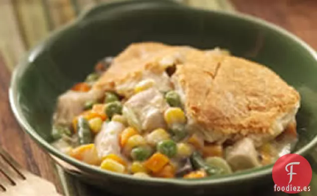 Potpie de Pollo en Forma de Media Luna