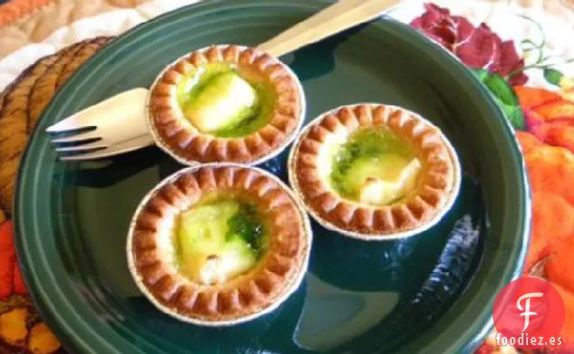 Gelatina de Brie y Pimiento Rojo al Horno Envuelta en Pasta Filo