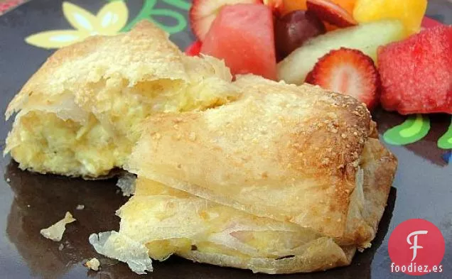 Strudels de Desayuno de Jamón y Queso