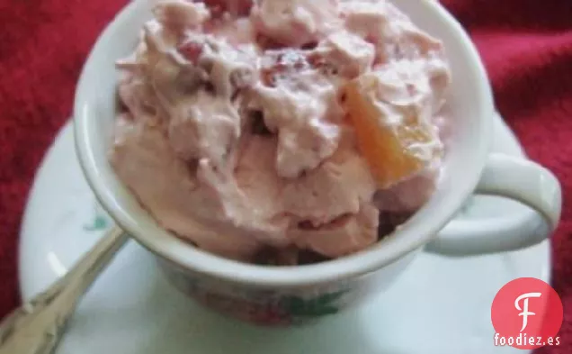 Ensalada de Frutas Rosadas Rápida y Fácil