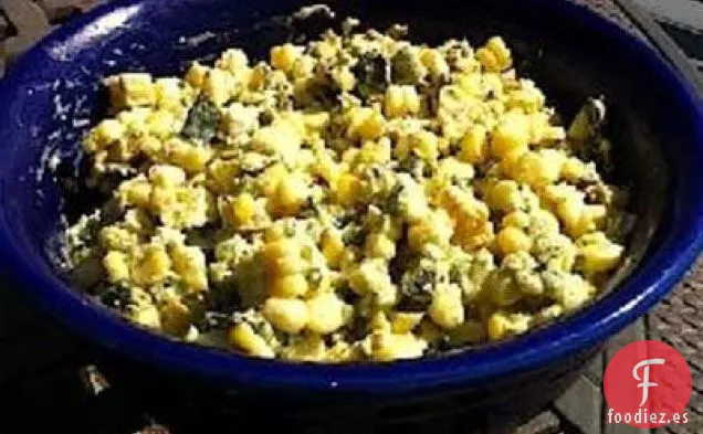 Ensalada De Poblano Y Maíz A La Parrilla