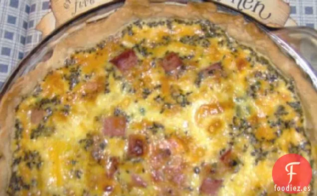 Quiche de Jamón con Queso