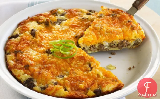 Tarta de Hamburguesa con Queso Baja en Grasa