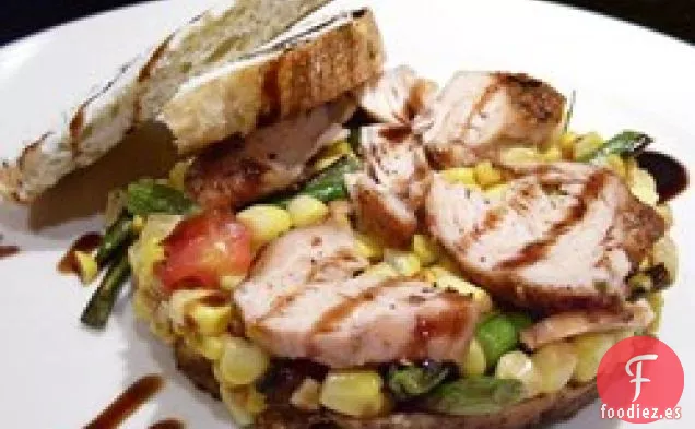 Ensalada de Maíz de Verano con Espárragos