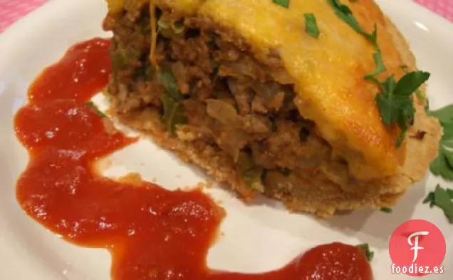 Pastel de Hamburguesa con Queso