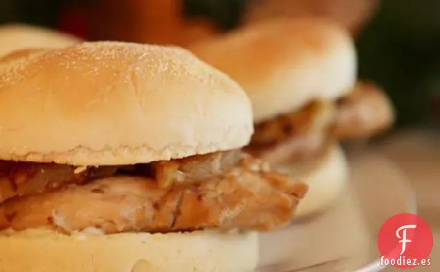 Hamburguesas de Pollo Teriyaki Fáciles