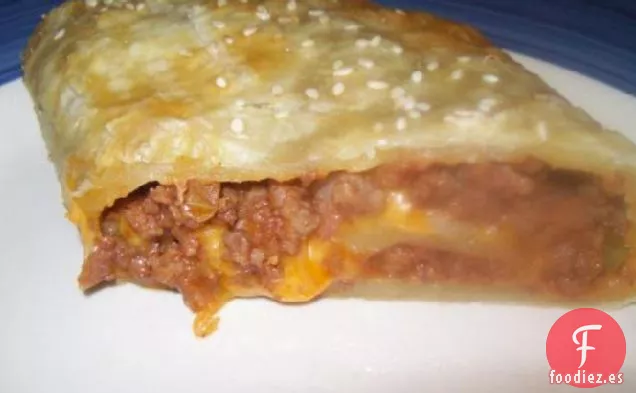 Rollitos de Hamburguesa con Queso y Tocino