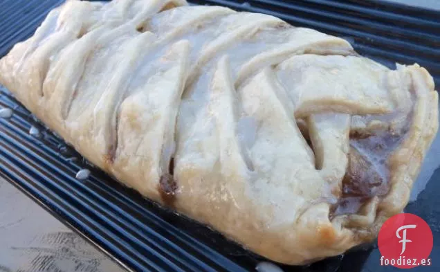 Tarta De Ruibarbo Con Glaseado De Naranja