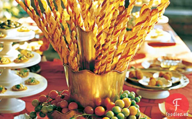 Pajitas de Hojaldre de Parmesano