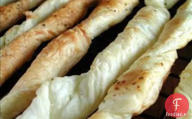 Torceduras de Hojaldre de Parmesano