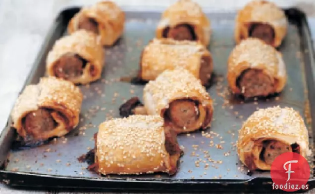 Receta de Bollos de Salchicha y Chutney