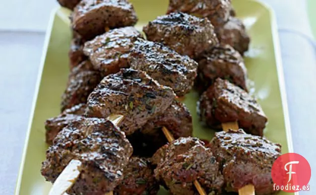 Brochetas de Chuletón de Bisonte