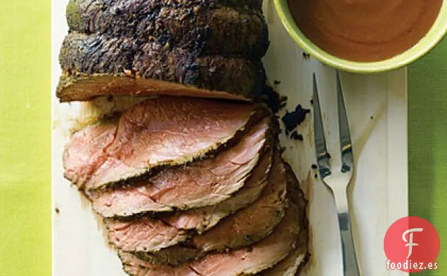 Bisonte Asado con Salsa de Sartén Aterciopelada