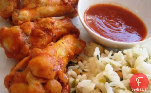 Salsa de Ajo Picante Alitas Silvestres de Búfalo