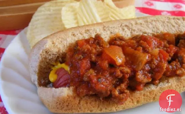 Chile para Perros Calientes-Estilo Sureño