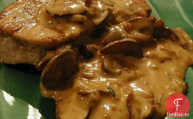Pig' n ' Setas (Medallones De Cerdo Con Salsa De Champiñones)