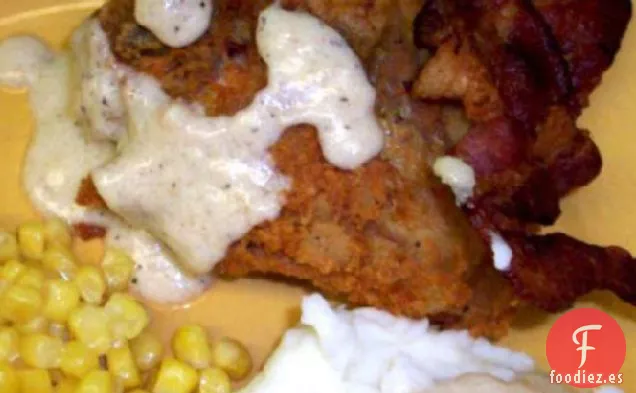Pollo Frito Maryland Con Salsa De Leche
