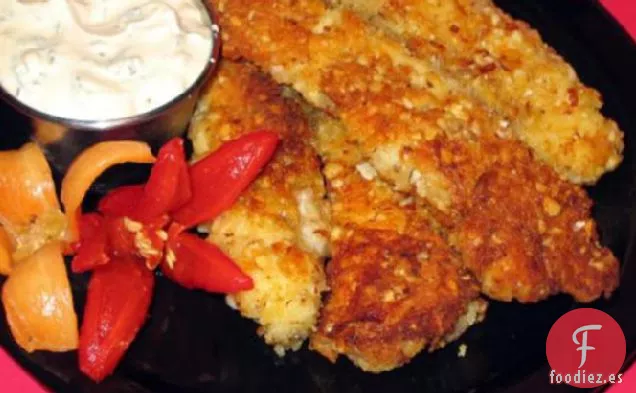 Dedos de Pollo Con Costra De Almendras