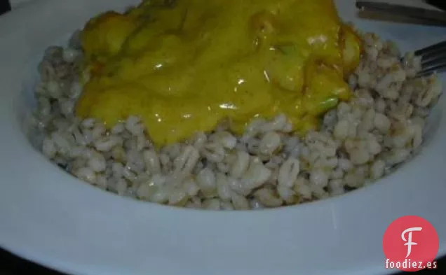 Pollo con Curry y Salsa de Limón