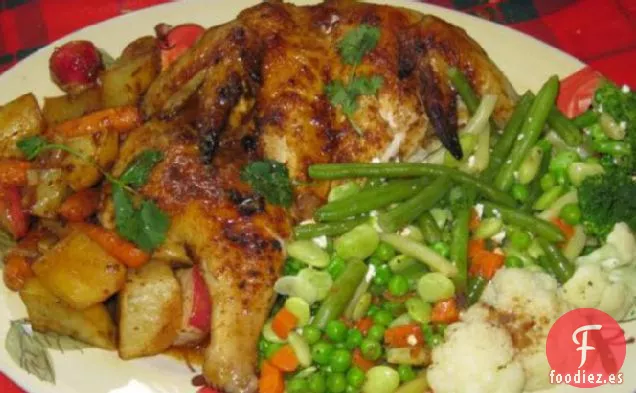 Pollo con Especias Marroquí Asado