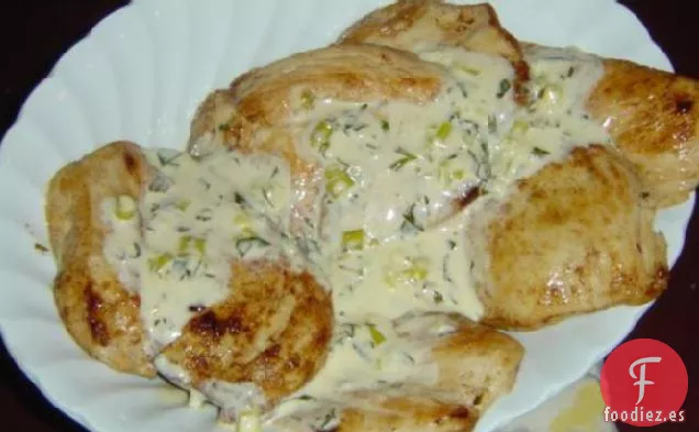 Pollo con Crema de Estragón de Southern Living