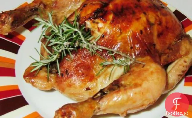 Pollo al Romero Asado con Salsa de Limón / Soja