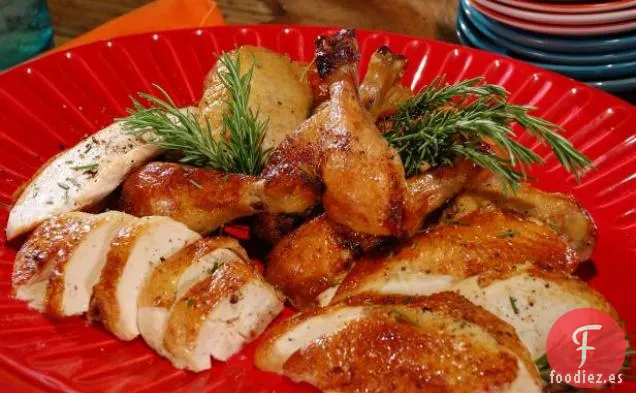 Pollos Enteros Ahumados con Romero Toscano