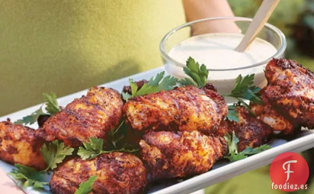 Pollo A La Parrilla Con Salsa De Barbacoa Blanca