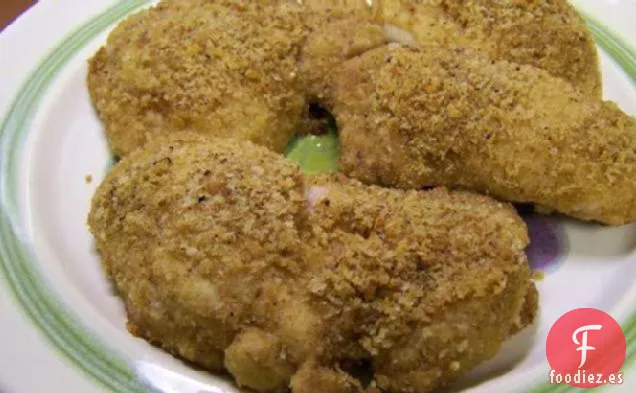 Pollo Crujiente al Horno Bajo en Grasa