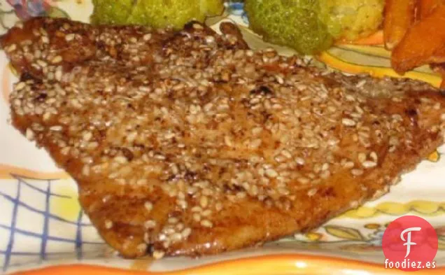 Pollo al Sésamo Frito al Horno