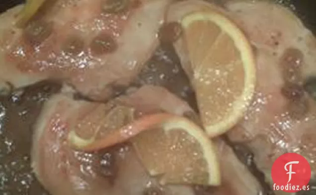 Pollo Bourbon Estofado a la Naranja