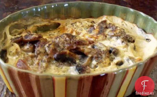 Pollo Con Salsa De Crema De Parmesano